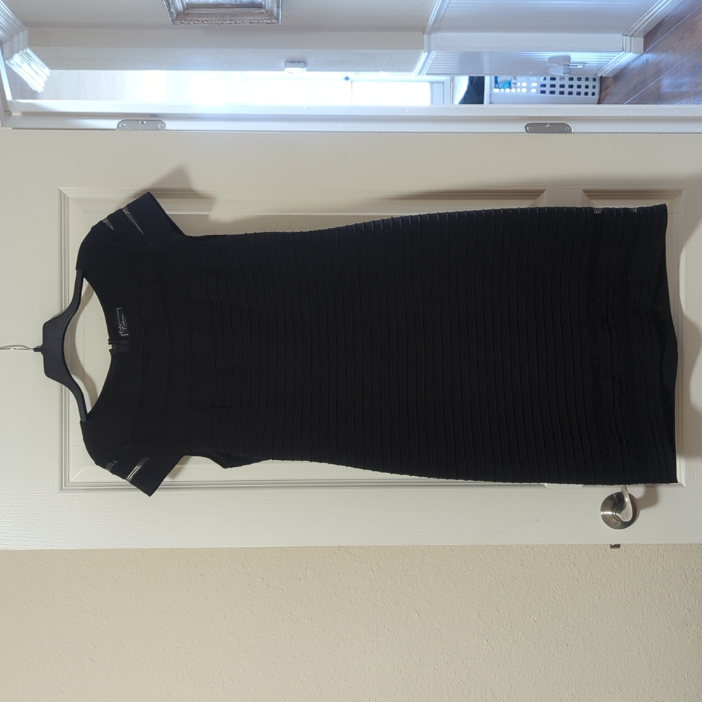 Dress barn midi black dress